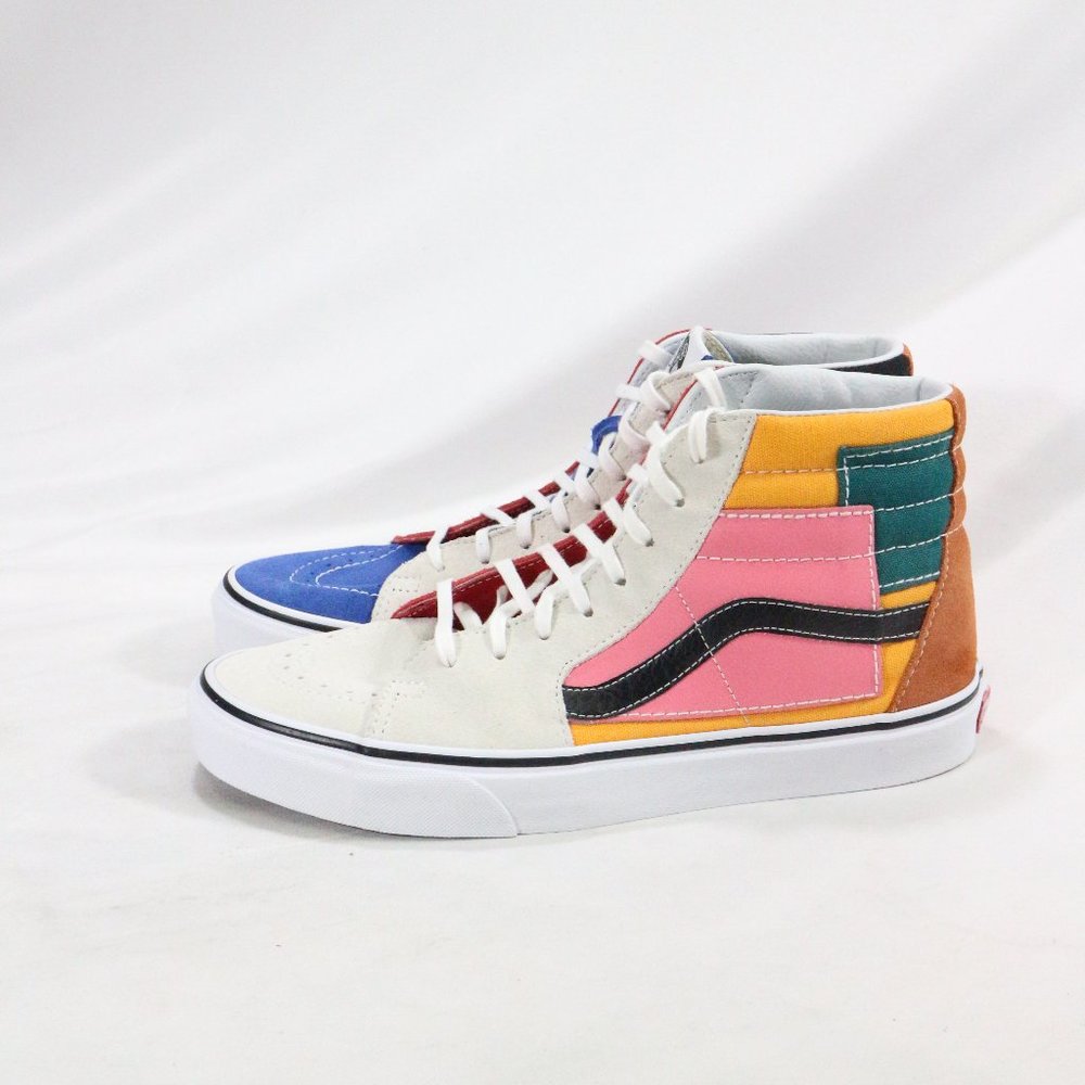 VANS SK8-Hi PATCHWORK Multi Sneakers Like New Sz 8.5 M